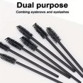 thumbnail image 4 of CHUANK A Set of 50 Black Disposable Brushes for Eyelash Extensions  Makeup Application  Eyelash Grafting  And Portable Beauty Tools for Combing Eyelashes., 4 of 7