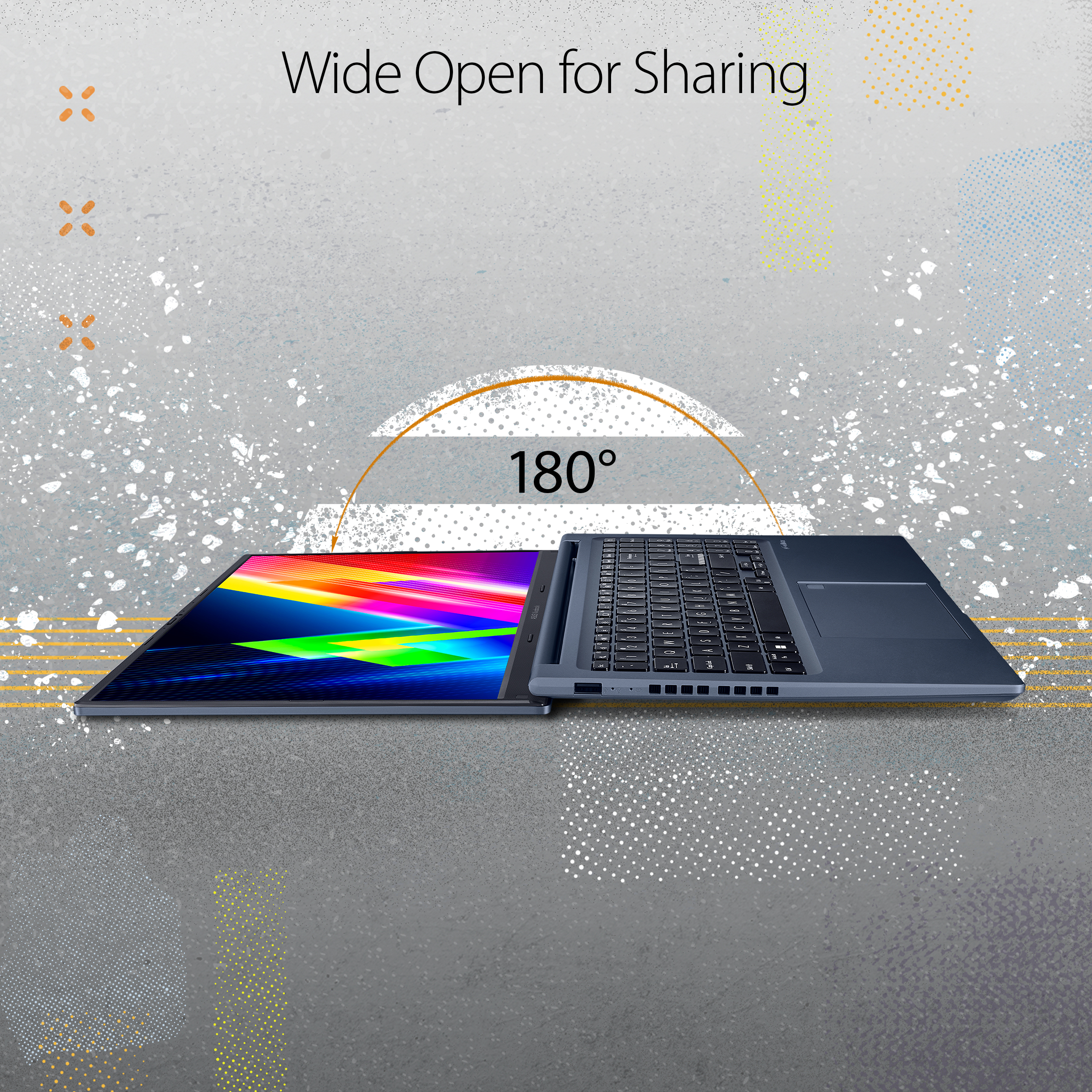 ASUS VivoBook15.6” OLED Laptop, AMD Ryzen 7 5800H, 16GB RAM, 512GB SSD, Black, Windows 11 Home, M1503QA-ES74 - image 4 of 9