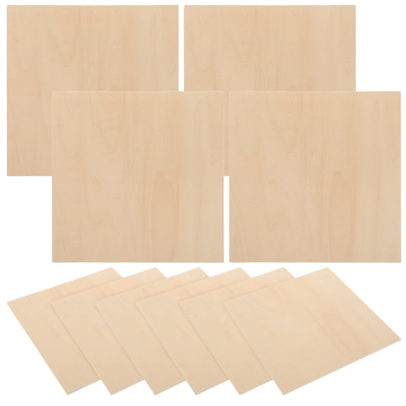 CTIRCHIU 10pcs Unfinished Wood Panels for Crafting, Painting, and Projects - Handcrafted Tiles for Art and Drawing