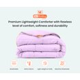 thumbnail image 3 of SGI Microfiber Comforter Set King Size Lilac Solid 3 Piece, 3 of 5