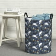 thumbnail image 6 of Fuzoiu Halloween A Print Circular Hamper,Laundry Basket with Handle,Collapsible Laundry,Dirty Clothes Storage Basket,for Bedroom Bathroom Dorm Living Room-Small, 6 of 6