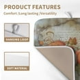 thumbnail image 3 of Fall Pumpkin Maple Leaf Dish Drying Mat for Kitchen Counter 16x18 Inch Vintage Autumn Leaves Thanksgiving Drying Mat Seasonal Ultra Absorbent Dish Drainer Rack Mats for Coffee Bar Kitchen, 3 of 7