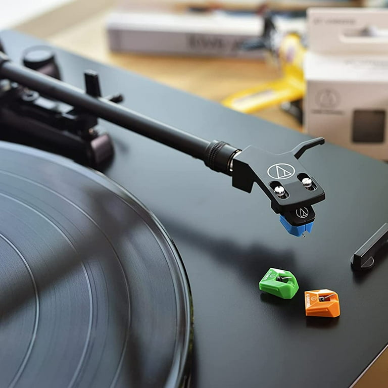 Audio Technica AT-LP3XBT-BK Fully Automatic Wireless Belt-drive Turntable, Black Bundle with Deco Gear 12