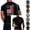 Black, variant on 250 Anniversary USA Shirt Crewneck T-Shirt Men's Tshirts Shirts Short Sleeve T Shirt America Freedom Patriotic Flag Tee Blue M