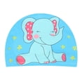 thumbnail image 4 of Gorros De Piscina De Poliéster Para Niños, Protección Impermeable Para Las Orejas, Gorro De Baño Con Estampado De Animales, Suministros Para La Cabeza De Buceo 3 Piezas Eigraketly AP005659-00, 4 of 6