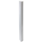 THERABAND Foam Roller, High Density, 36x6, Half Round, White, 1 Pack