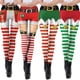 thumbnail image 5 of Disfraz de elfo de fantasía, leggings navideños para mujer, disfraz de Papá Noel, disfraz de Cosplay, disfraz de Halloween, fiesta de Navidad, bata de carnaval, 5 of 5