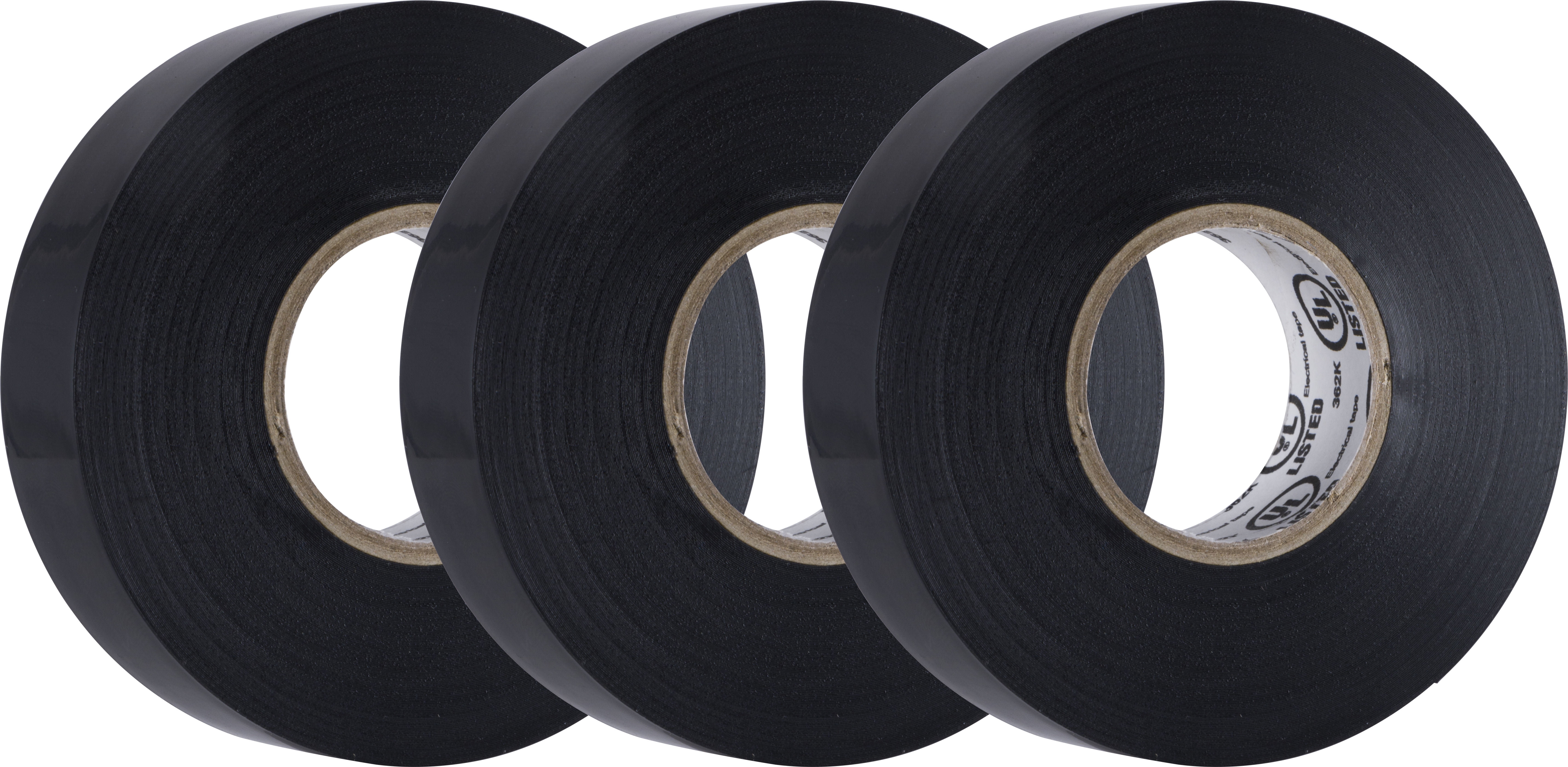 HyperTough Electrical Tape, 3 Pack, 50 Ft Long Roll, 3/4 Inch Wide
