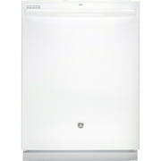 Angle View: GE Hybrid Stainless Steel Interior Dishwasher with Hidden Controls