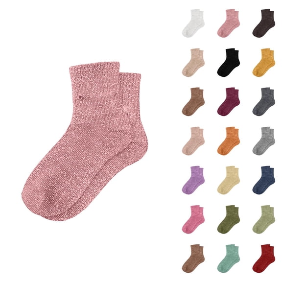 Novelty Glitter Slouch Socks for Women 2025 Casual Fashion Cute Stretch Comfortable Mid Calf Socks
