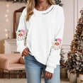 thumbnail image 2 of zaveiop Christmas Sweatshirts for Women 2025 Funny Retro Santa Claus Graphic Long Sleeve Shirt Xmas Pullover Tops (Z3-White, XXL), 2 of 4