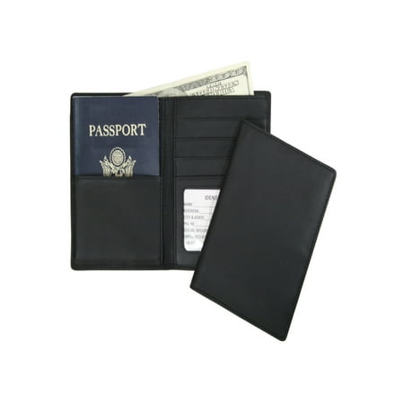 UPC 794809050396 product image for Royce Leather RFID Blocking Passport Currency Wallet - Black | upcitemdb.com