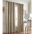 thumbnail image 4 of Nova Total Blackout Woven Faux Suede Curtain Panel 54" x 84" in Taupe, 4 of 4