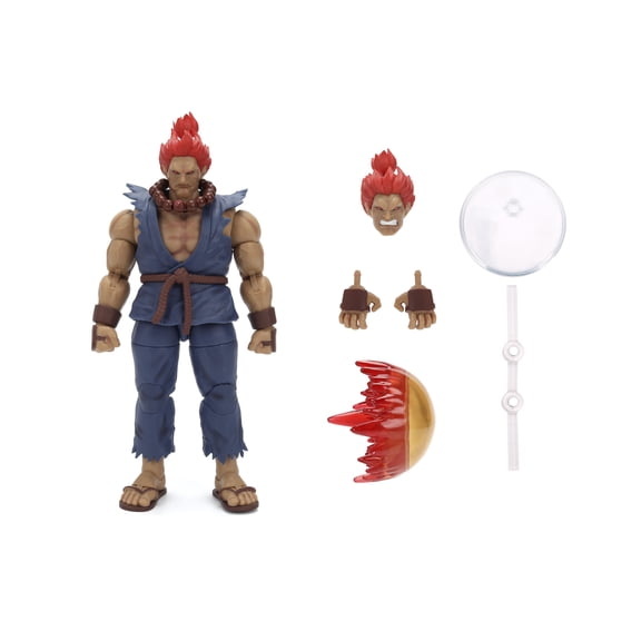 Street Fighter II Akuma – 1:12 Scale Action Figure by Jada Toys – Premium Articulation & Accessories – Collector’s Display or Kids Play – Ages 13 