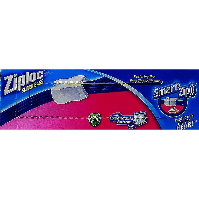Ziploc Slider Bags, Storage, Gallon 12 Ea