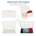 thumbnail image 6 of Jeco Wicker Patio Storage Deck Box in White, 6 of 6