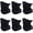 6pack- Black, variant on 6 Pack Neck Gaiter Face Mask Sun Protection Cooling Bandana Face Cover Windproof Dustproof Neck Scarf