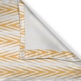 thumbnail image 6 of Ambesonne Orange Boho Valance & Curtain, Zigzags Arrow Shapes, 55"x24", White and Earth Yellow, 6 of 7