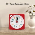 thumbnail image 3 of Reloj despertador con batería, mini mesa de viaje, alarma, reloj despertador de viaje, reloj despertador LED, artesanía excepcional Jadeshay A, 3 of 8