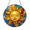 Acrylic 3.5 Inch, variant on Radiant Sun Face Stained Glass Panel, Sun and Clouds Window Art Decor for Warm Bright Home Interiors