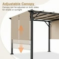 thumbnail image 6 of EAGLE PEAK 10x10 Outdoor Gazebo with Retractable Sun Shade Top for Patio, Garden, Backyard, Steel Frame, Beige, 6 of 11