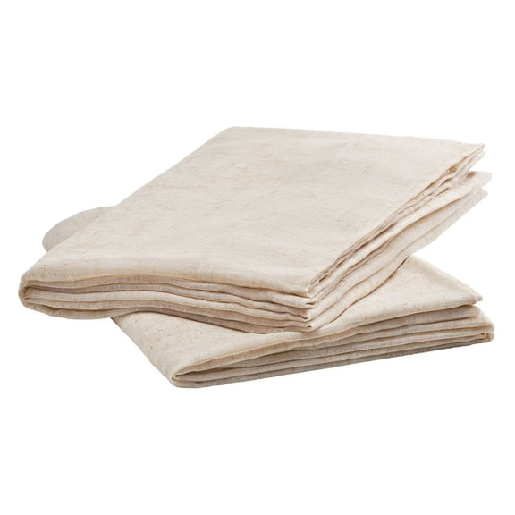 Natural Linen Curtains 52x84 Inch 2 Panels, Light Filtering Semi Sheer Drapes