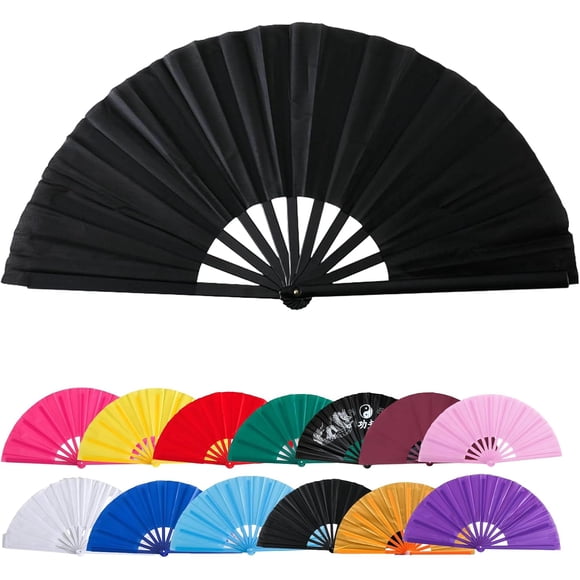 Tingzi Large Clacking Fans for Line Dancing, Clack Fans for Line Dancing, Snap, for Popping Fan, Foldable Line Dance