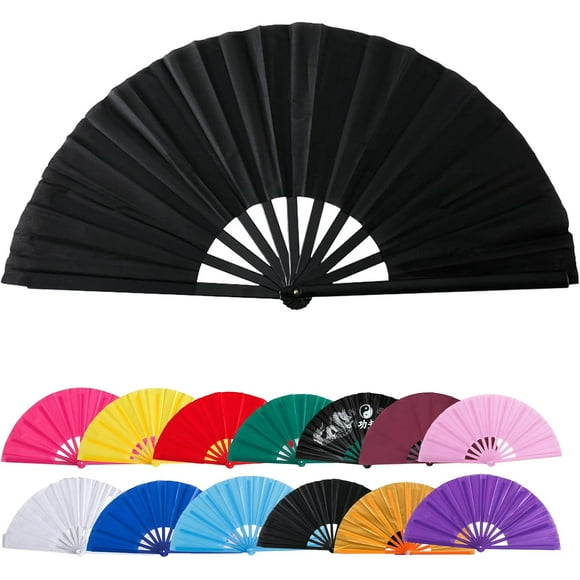 Tingzi Large Clacking Fans for Line Dancing, Clack Fans for Line Dancing, Snap, for Popping Fan, Foldable Line Dance