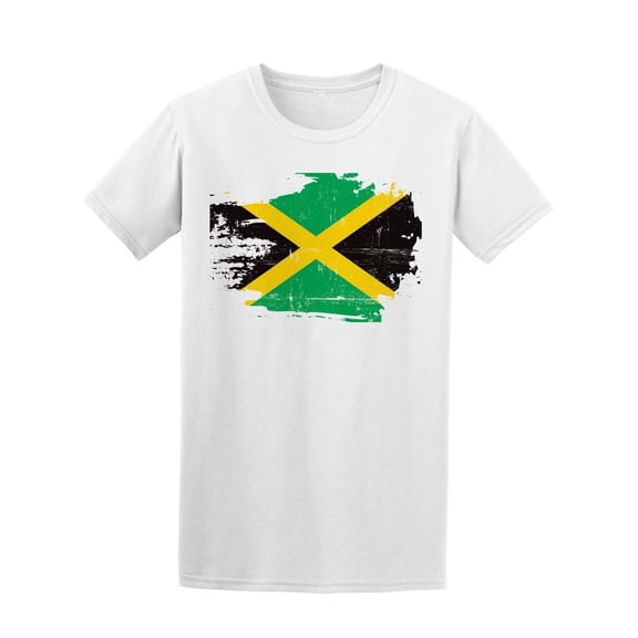 Scratched Jamaican Flag Tee Men's -Image by Shutterstock