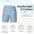 thumbnail image 6 of Picia French Bulldog Head pattern Mens Swim Trunks with Compression Liner Stretch Beach Shorts Quick Dry with Zipper Pockets No-Chafing Board Shorts-XX-Large, 6 of 9