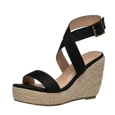 

Women s Sandals Casual Summer Ladies Sandals Thick Bottom Wedge Heel Espadrilles New Style