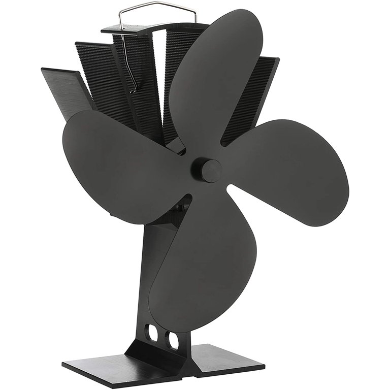 4yourhome Eco Friendly Silent Heat Powered Stove Fan For Wood Log Burners +  Free Stove Thermometer - Walmart.com