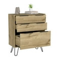 thumbnail image 5 of Augusta Dresser, Hairpin Legs, Three Drawers, Superior Top Light Oak, 5 of 9