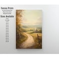 thumbnail image 2 of Country Road Cottagecore Decor Dark Academia Art Vintage Rustic Landscape Illustration Nature Wall Art, 2 of 3