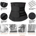 thumbnail image 5 of KIWI RATA Neoprene Sauna Workout Waist Trainer for Men Sweat Trimmer Belt with Double Tummy Control Straps, 5 of 6