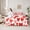 Red Black White, variant on Castle Fairy Romantic Love Heart Twin Bedding Sets,Valentine's Day Bedding Comforter Set