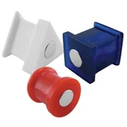 Master Magnetics 7507 Magnetic Push Pins,Red,White,Blue,Pk6