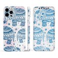 thumbnail image 3 of DesignSkinz Ethnic Navy Seamless Aztec Elephant Full-Body Skin Decal Wrap Cover for iPhone 12, 3 of 9