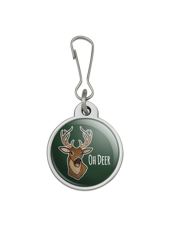 Oh Deer Dear Funny Jacket Handbag Purse Luggage Backpack Zipper Pull Charm