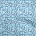 thumbnail image 1 of oneOone Cotton Poplin Twill Arctic Blue Fabric Abstract Craft Projects Decor Fabric Printed By The Yard 56 Inch Wide, 1 of 4