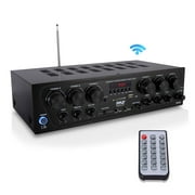 Pyle PTA62BT Bluetooth Home Audio 750 Watt 6 Channel Amplifier Stereo Receiver