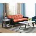 thumbnail image 3 of Modern White End Table with One Bottom Shelf & Tapered Leg Design, 3 of 7