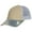 White Tan, variant on Trucker Visor Adjustable Sports Baseball Straw Mesh Summer Blank Mens Hat Cap, Green Tan