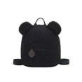 thumbnail image 1 of Cute Bear Shaped Shoulder Backpack Fleece Women Bagpack Handbag (Style 4), 1 of 7