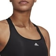 thumbnail image 3 of adidas Powerreact Training Medium-Support Padded Sports Bra Color: Dark Grey Size: S D-DD, 3 of 5