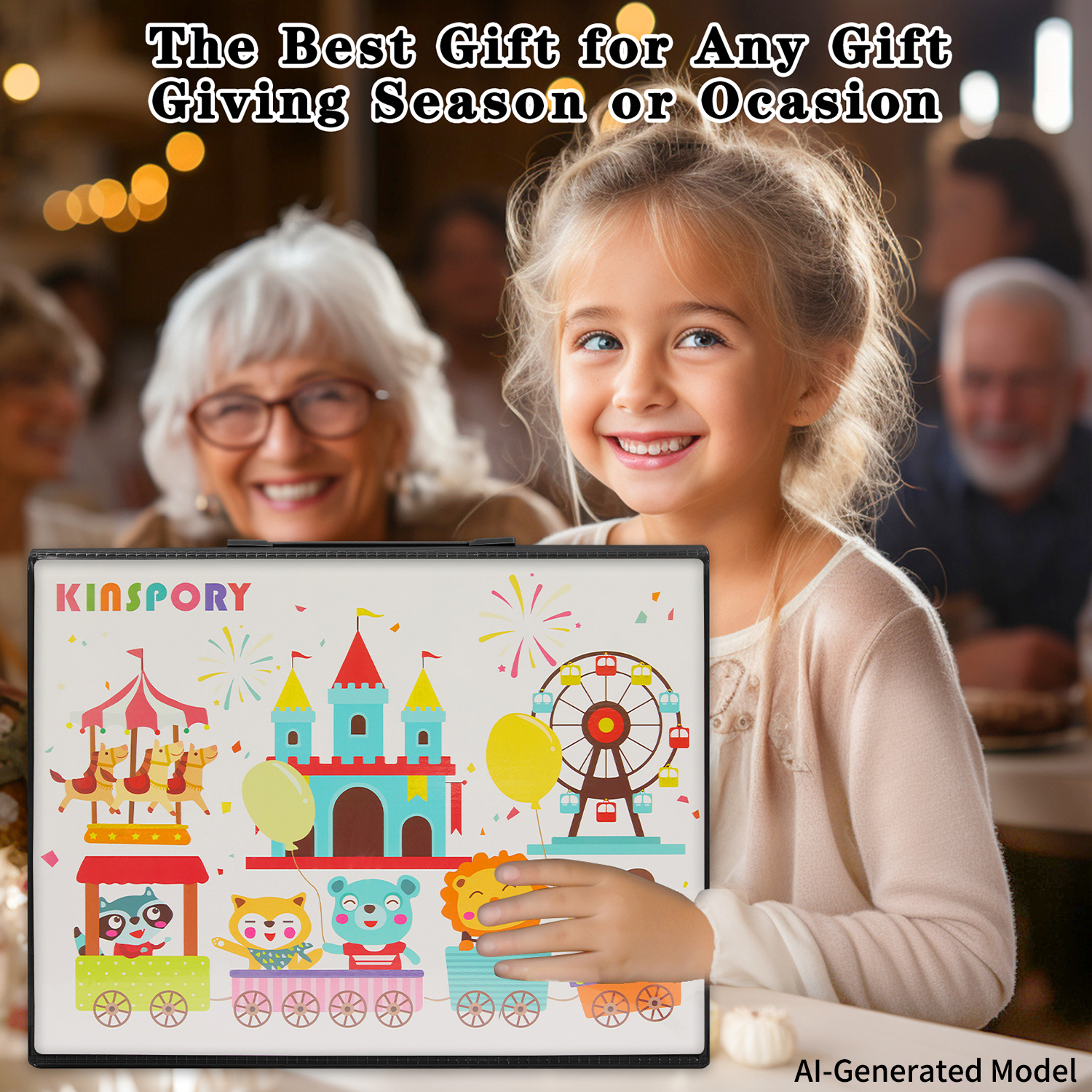 KINSPORY 290-Piece Drawing Art Set with Double-Sided Easel photo 6