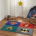 thumbnail image 3 of Justice League Kids Accent Rug, 4.5' x 2.5', Tufted Cotton, Warner Brothers DC Comics, 3 of 3