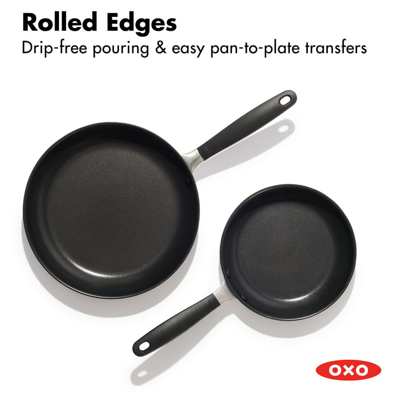 OXO Hard Anodized Nonstick Cookware, 2 Piece Fry pan set, 8 and