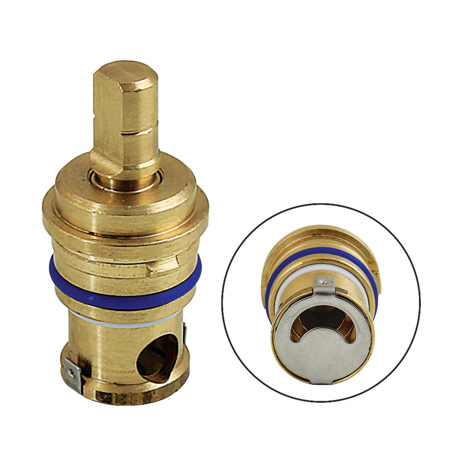 Kingston Brass Magellan Triple Handle Tub and Shower Faucet with Valve