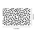 thumbnail image 2 of Bathroom Rugs Non Slip Washable - Black white Irregular polka dot Kitchen Mats for Floor, Area Rugs for Entryway Rugs Indoor, Laundry Bathroom Room Door Rug with Rubber Backing 20x31.5in, 2 of 8